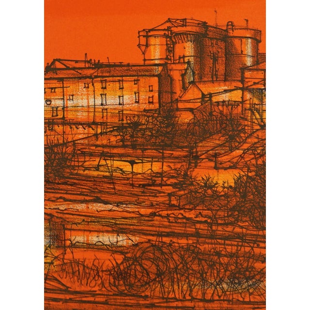 Abstract 1966 Lithograph by Jean Carzou "Gordes" (Village in Provence, France) For Sale - Image 3 of 7