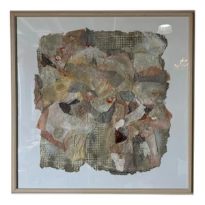 Susan Ullman, American (1943 - 2021) Mixed Media Collage Wall Art Painting