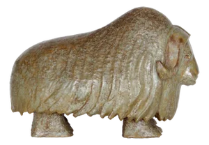 Scandinavian Artist, Large Yak Sculpture, 1950, Ceramic
