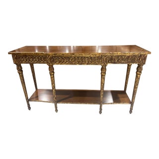 French Heritage Narrow Console Table For Sale