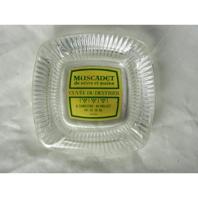 Transparent 1970s French Muscadet Wine Glass Ashtray For Sale - Image 8 of 9