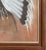 Terra Cotta Original Vintage 1978 Western Fine Art Native American Indian Chief Red Cloud Framed Pastel Portrait Drawing For Sale - Image 8 of 9