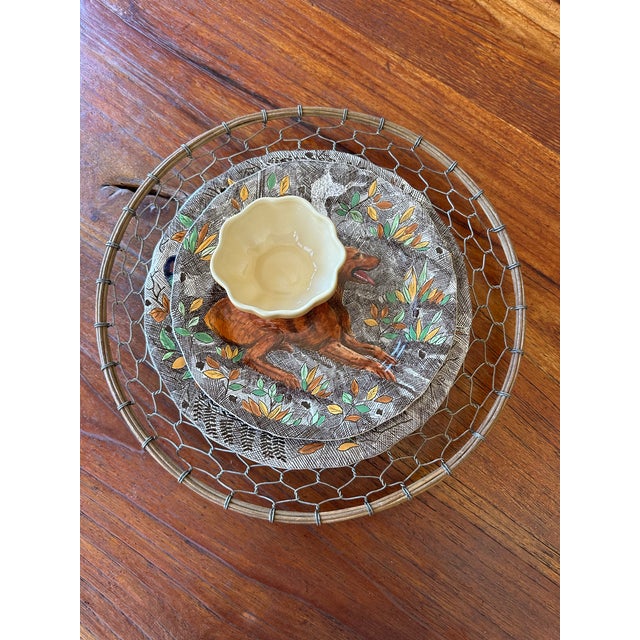 Tan Vintage Pumpkin Squash Ceramic Bowls For Sale - Image 8 of 13