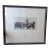1970s Chinese Art Print in Bamboo Frame Litho Reproduction Stamped Sealed From Spain For Sale