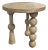 Zenda Round Accent Table 30"h in Oak For Sale