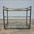 Late 20th Century Late 20th Century Neoclassical Maison Jansen Style 3-Tiered Metal & Glass Bar Cart or Serving Cart With Gallery For Sale - Image 5 of 10