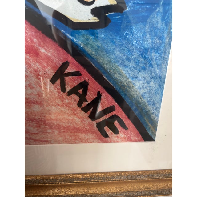 1980s Large Original Bob Paul Kane Floral Still Life Mixed Media Painting - Framed For Sale - Image 10 of 10