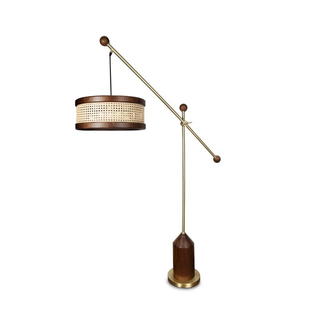 Hamilton Floor Lamp by Wood Tailors Club For Sale - Image 12 of 12
