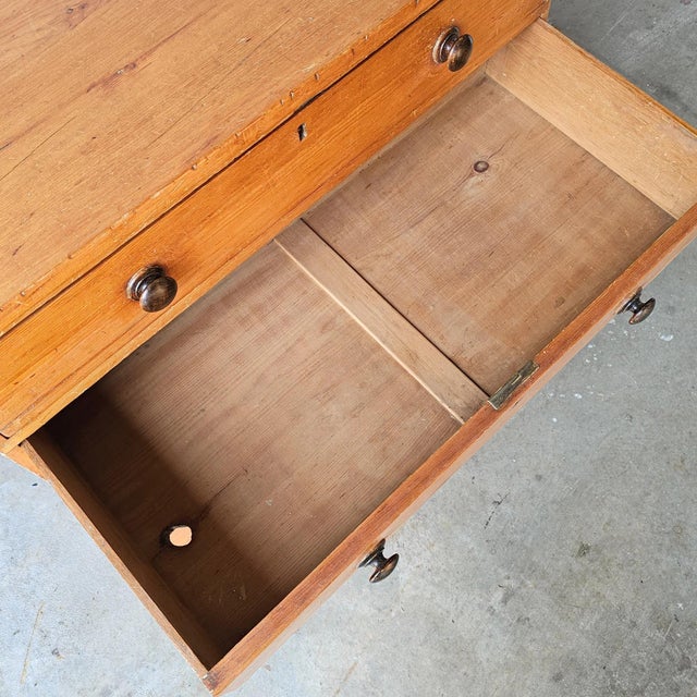 Brown Antique English Pine Dresser - Circa 1870 For Sale - Image 8 of 12