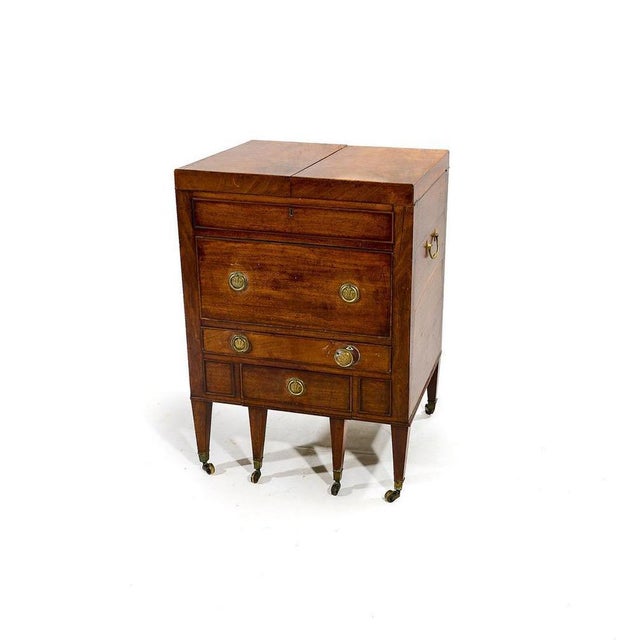 19th Century William IV English Mahogany Barbers Cabinet For Sale - Image 4 of 11