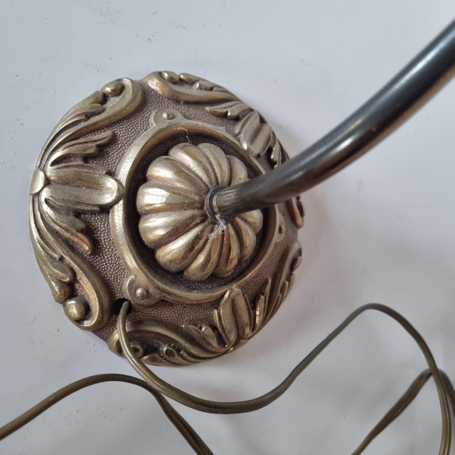 Gold Art Nouveau Desk Lamp, 1950s For Sale - Image 8 of 10