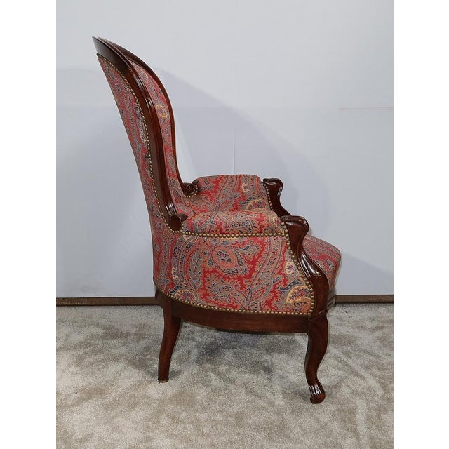Small Napoleon III Chair in Mahogany For Sale - Image 3 of 17