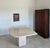Cream Minimalist Postmodern "Teardrop" Travertine Marble Dining Table Fluted Carved Base (Italy) For Sale - Image 8 of 16