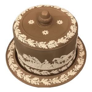Late 19th Century Brown Wedgwood Jasperware Cheese Dome