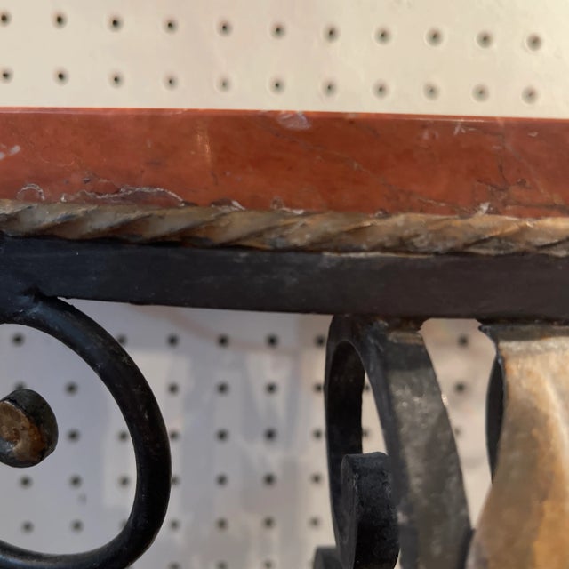 Brown 1940s French Cast Iron Bracket For Sale - Image 8 of 9