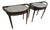R & Y Augousti Black Shagreen Side Tables, Pair For Sale
