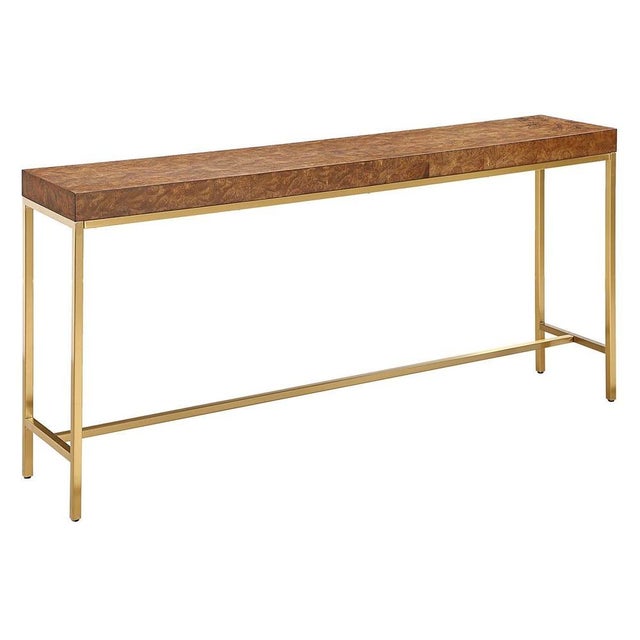 Not Yet Made - Made To Order New Modern Burlwood Console For Sale - Image 5 of 5