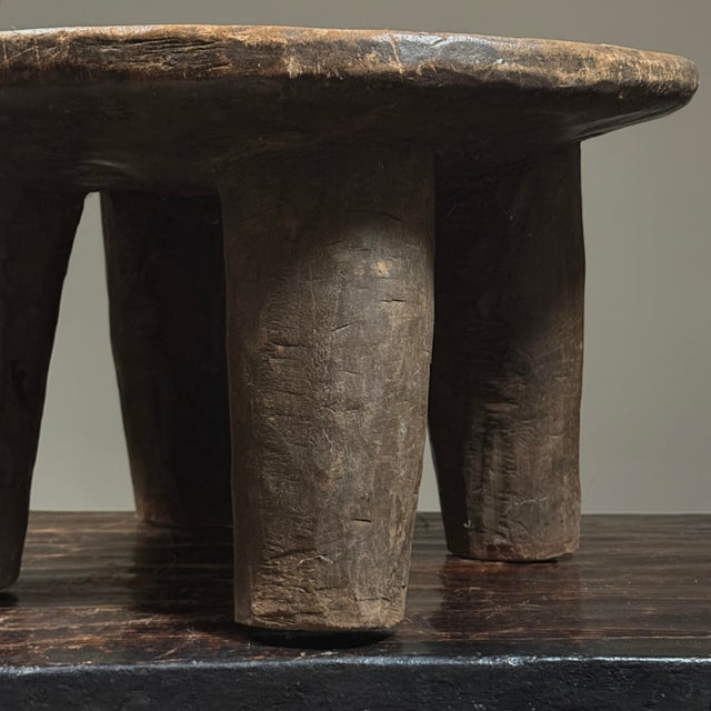 Brown Antique Hand Carved African Senufo Stool For Sale - Image 8 of 12
