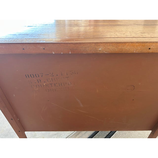 Wood 1950s Drexel Winged Walnut Chest From "Counterpoint" Collection by John Van Koert For Sale - Image 7 of 7