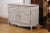French French 19th Century Painted Buffet with Drawers, Doors and Distressed Finish For Sale - Image 3 of 12