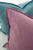 FirmaMenta Italian Mauve Pink Whipstitch Wool Square Pillow For Sale - Image 4 of 5