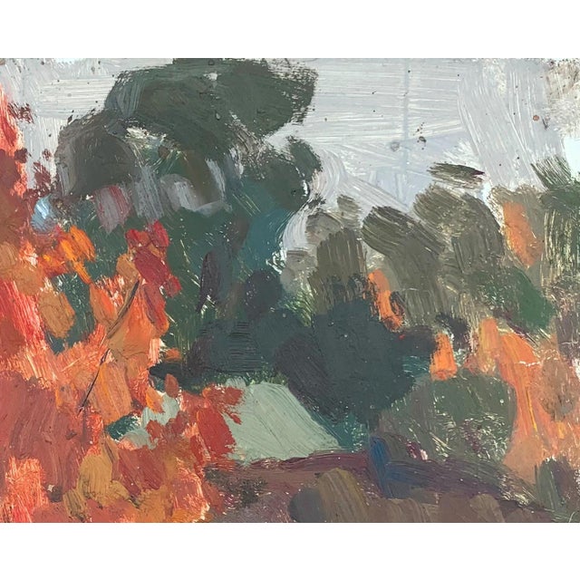 Realism Rural Landscape Antique Painting Original Soviet Art Ukrainian Artist Sokolovsky G. 29-36 1970s For Sale - Image 3 of 6