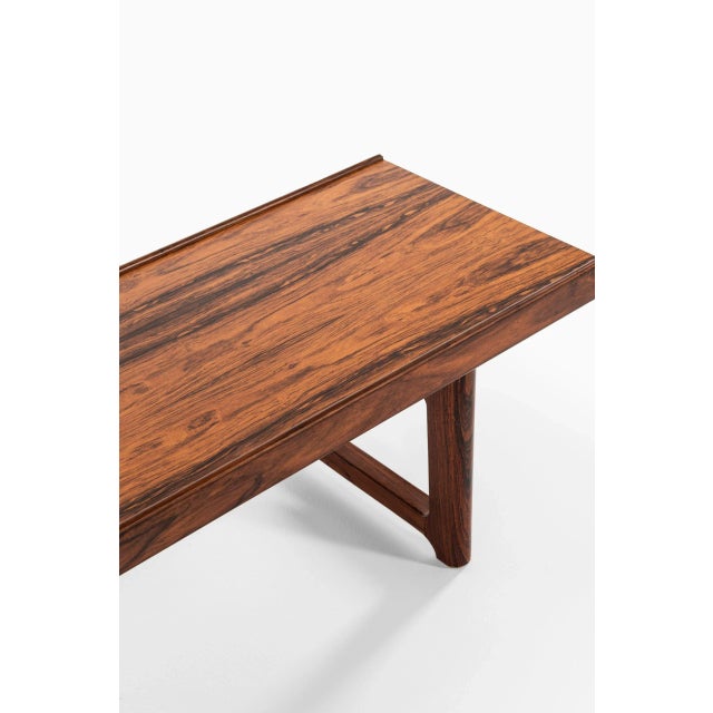 Bruksbo Rosewood Model Krobo Bench or Side Table by Torbjørn Afdal for Bruksbo, Norway, 1960s For Sale - Image 4 of 8