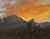 Summit County Sunset by Michael DeVore | Oil on panel Landscape with mountains at sunset For Sale