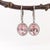Modern 2.5Ct Morganite Diamond Drop Earrings: Solid 14k White Gold, Oval 8x6mm, Pair For Sale - Image 3 of 7