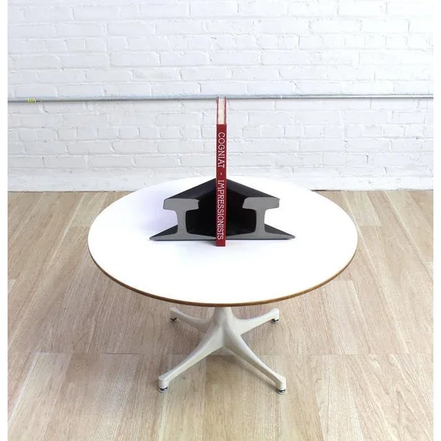 Metal Rail Road Sections Bookends - a Pair For Sale - Image 7 of 10