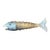 Articulated Silver Tone Fish Opener For Sale