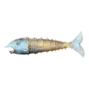 Articulated Silver Tone Fish Opener