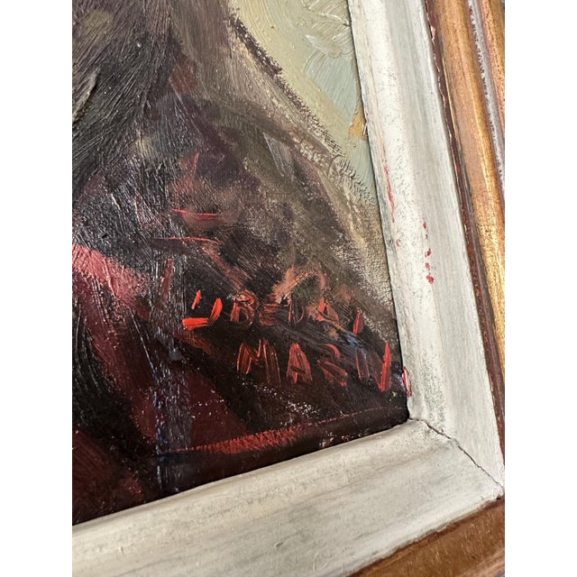 Meriv, Portrait, 1960s, Oil on Canvas, Framed For Sale - Image 10 of 18