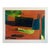 Pierre Obando, Abstract Modernist Colorful Bold Monoprint Monotype Painting Print Pierre Obando, 1997 For Sale