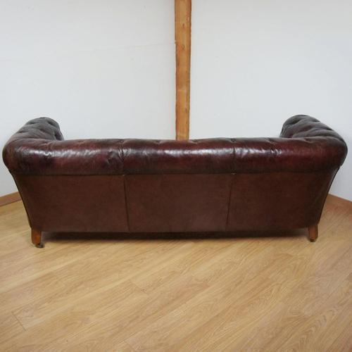 Victorian Leather Chesterfield Sofa For Sale - Image 11 of 16