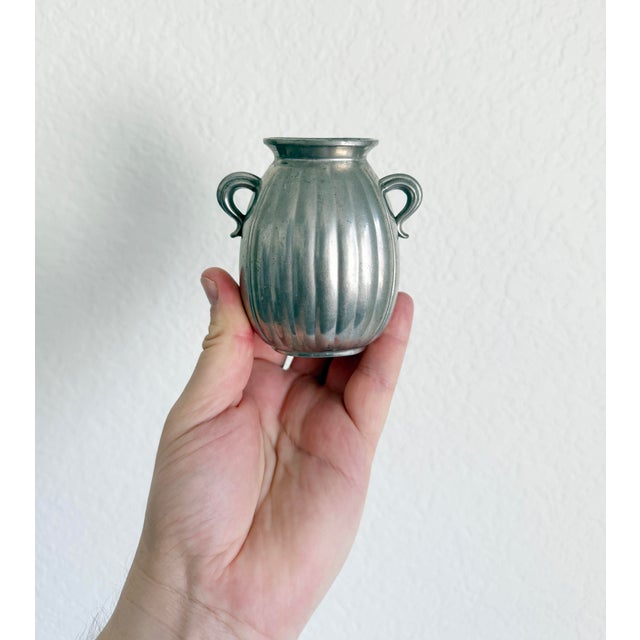1930s Amphora Style Pewter Vase by Just Andersen, Model No. 1186 For Sale - Image 10 of 10