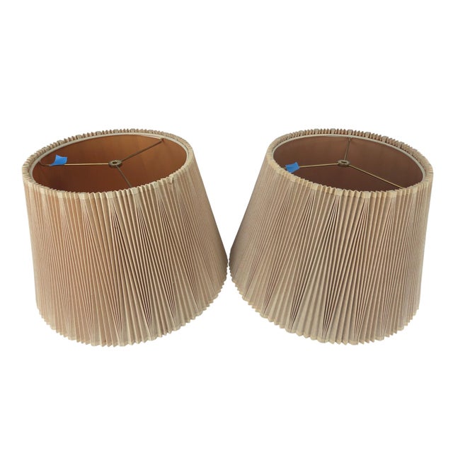 Stiffel Inverted Knife Pleated MCM Shades - A Pair For Sale - Image 16 of 18