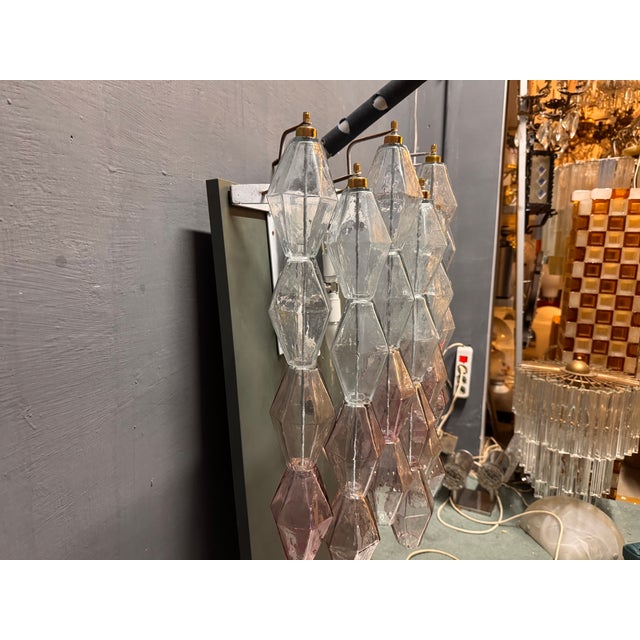 1980s Large Polygon Wall Lights, 1980s, Set of 2 For Sale - Image 5 of 9