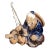 Vintage Chinese Mud Man Figurine Purchased in Vietnam For Sale