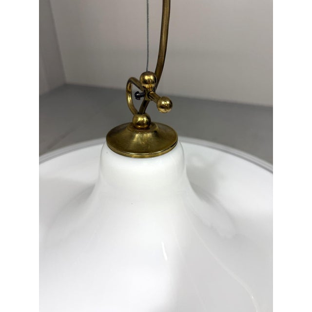 Large White Murano Glass Hanging Lamp, Italy, 1960s For Sale - Image 11 of 18