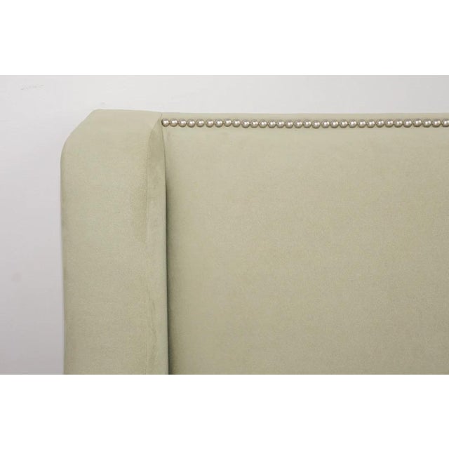 Modern Maxfield Sofa, Lichen Ultrasuede For Sale - Image 3 of 8