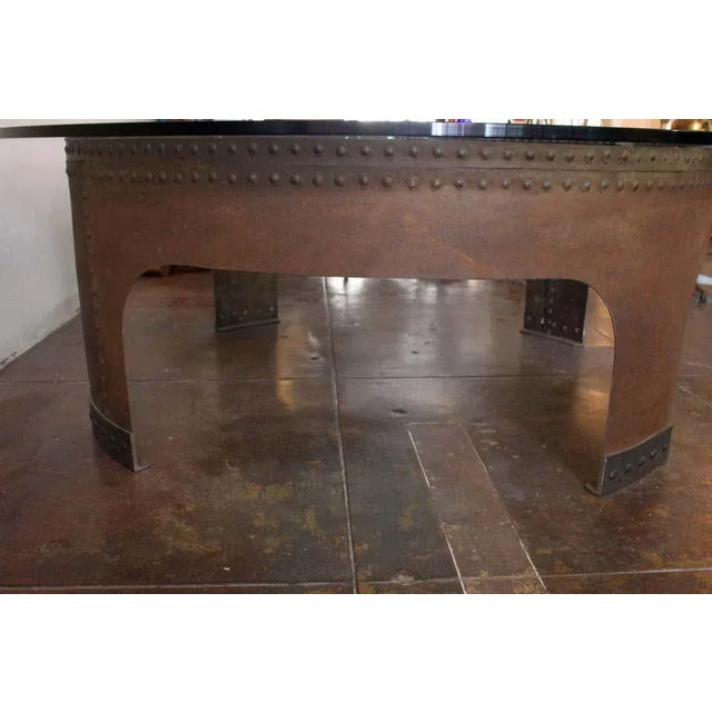 Italian Round Conference Table by Gimo Fero - Set of 11 For Sale In Los Angeles - Image 6 of 8