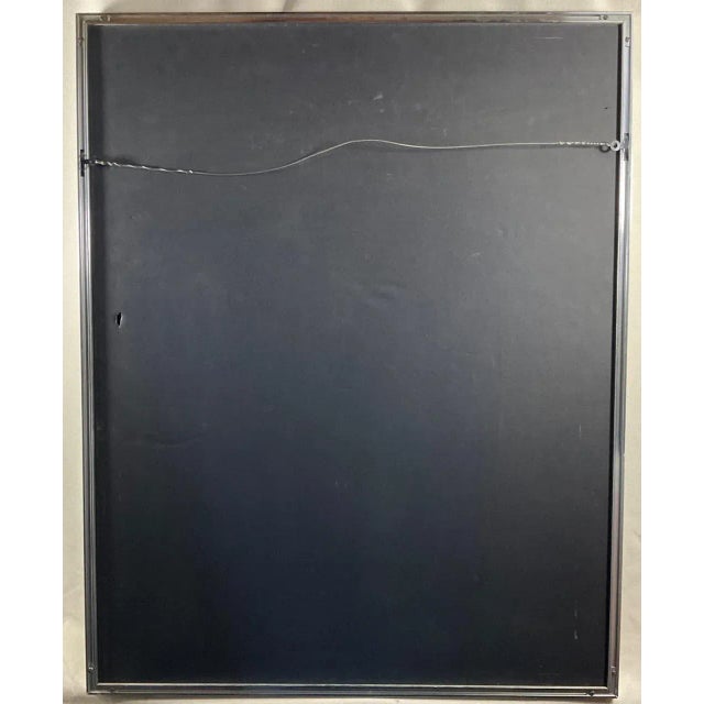 Cornflower Blue Ephraim Roeytenberg (Fima) Blue Abstract Lithograph, 1960s — Signed Limited Edition, Framed For Sale - Image 8 of 8