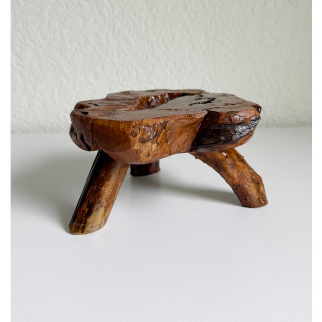 Vintage Olive Root Pedestal Riser For Sale - Image 9 of 11