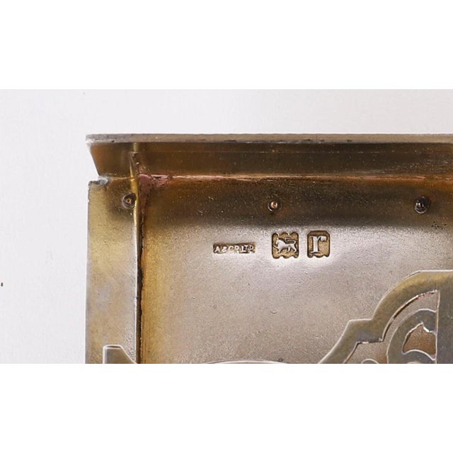 Antique Sterling Silver Playing Card Box Casket from Asprey, 1912 For Sale - Image 12 of 18