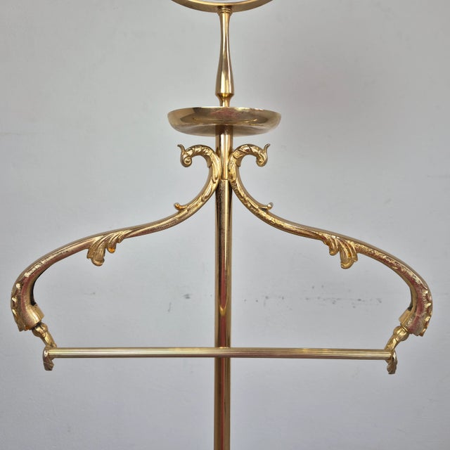 Mid-Century Modern Mid-Century Modern Lacquered Goatskin Clothes Valet with Mirror by Aldo Tura, Italy, 1970s For Sale - Image 3 of 11