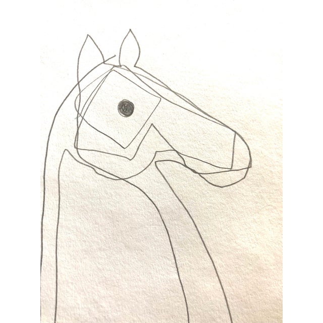 “Graphite Horse” Contemporary Mixed Media Artwork by CL Auker For Sale - Image 4 of 5