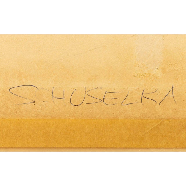 Paper Elfi Schuselka Abstraction Lithographs, 1965, 2 For Sale - Image 7 of 13
