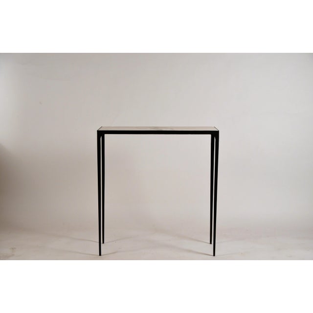 Not Yet Made - Made To Order Wrought Iron and Marble 'Esquisse' Consoles by Design Frères - a Pair For Sale - Image 5 of 13