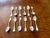 This vintage set of GUMPS of San Francisco silver plate demitasse spoons from the 1950s-1970s features a Victorian shell...